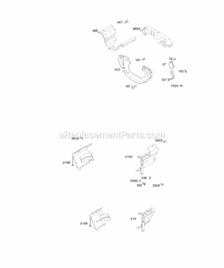 Page S Diagram and Parts List for 303447-1311-E1  Briggs and Stratton Engine